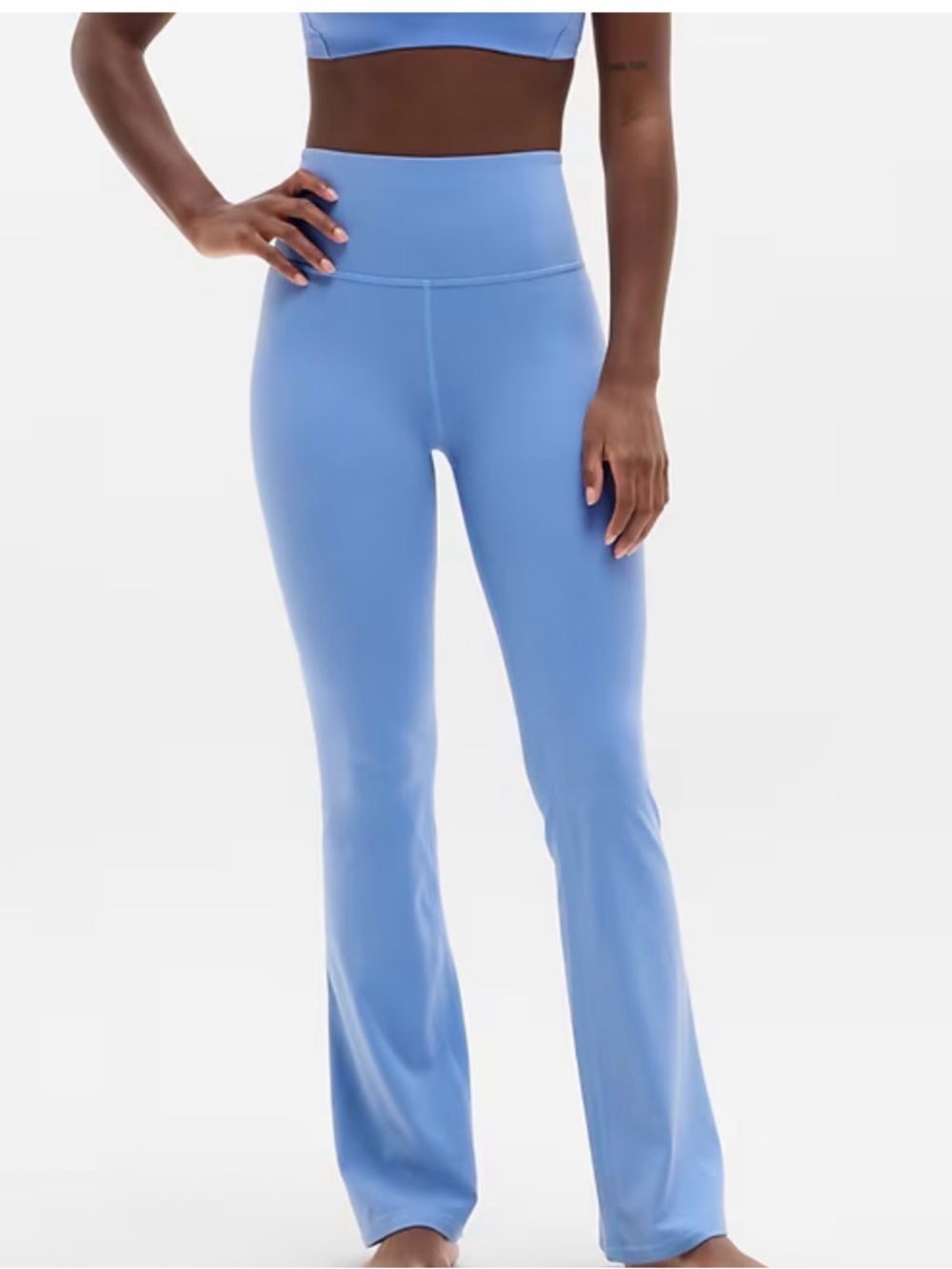 Athelta High-Rise Blue Flare Yoga Pants